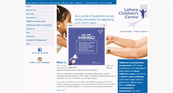 Desktop Screenshot of lahorechildrenscentre.com